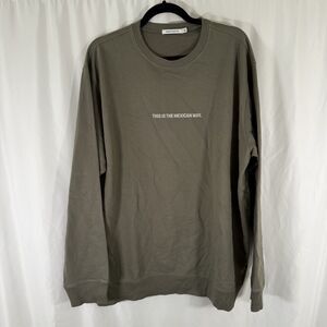 Acapella X Sergio Perez Sweater Men's XL Green The Mexican Way Pullover Cotton